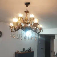 لوستر ۱۰ شاخه باکیفیت|لوستر و چراغ آویز|مشهد, حسابی جنوبی (شهرک غرب)|دیوار