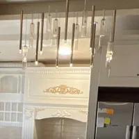 لوستر وارداتی ۱۲ شاخه رز گلد کریسال