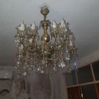 لوستر برنجی ۵ شاخه بزرگ