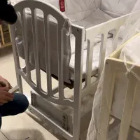 تخت کودک مدل گهواره|تخت و سرویس خواب|بجنورد, |دیوار