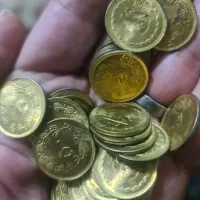 سکه قدیمی عتیقه پنجاه ریالی بسیار تمیز و نو