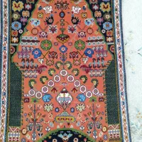 قالی کشکولی نخ مرینوس|فرش|شیراز, آزادگان|دیوار