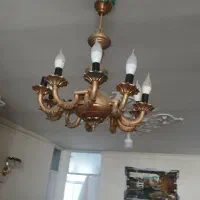 لوستر طلایی جنس خوب ۱۰ شاخه