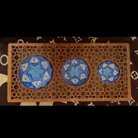 تابلو سه بشقاب میناکاری|تابلو، نقاشی، عکس|اصفهان, رکن الدوله غربی|دیوار