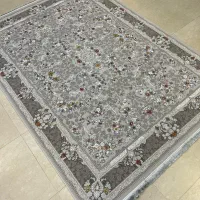 فرش افشان درسا سورمه ای/۲۵۵۰تراکم با تاروپود پنبه|فرش|شیراز, لاله|دیوار