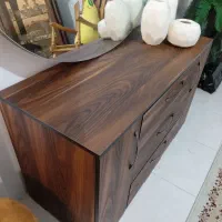 کنسول MDF جادار با آینه cnc نو نو|بوفه، ویترین، کنسول|رشت, گلباغ نماز|دیوار