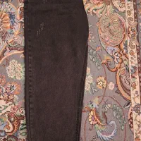 شلوار جین ذغالی واسلش