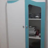 کمد وتخت خواب یک نفره بدون تشک واستندلاک