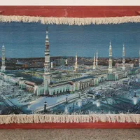 تابلوفرش ابریشم دستباف طرح مسجد النبی مدینه|تابلو فرش|تهران, زعفرانیه|دیوار