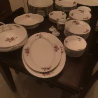 ظروف چینی غذا خوری، پذیرایی، کریستال برقی