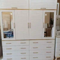 کمد ۸ کشویی باراد طلایی صدفی