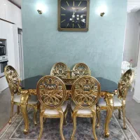 میز ناهار خوری پلیمری 6نفره