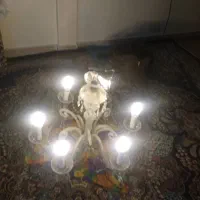 دو عددلوستر ۶ شاخه سالم به همراه ۱۲ تا لامپ|لوستر و چراغ آویز|قدس, شهر‌قدس|دیوار