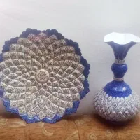 بشقاب و گلدان میناکاری