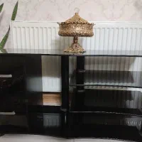 فروش میز زیر تلویزیونی شیشه ای مشکی