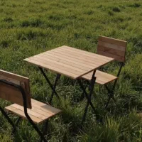 میز نهار خوری دو نفره چوبی ضد آب تاشو|میز و صندلی غذاخوری|قرچک, محمد آباد|دیوار