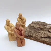 مجسمه جفتی عاشقانه، زن و مرد|مجسمه، تندیس، ماکت|شیراز, اصلاح‌نژاد|دیوار