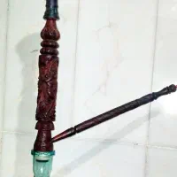 قلیان چوب سرخ حکاکی اصل. ۱ متری
