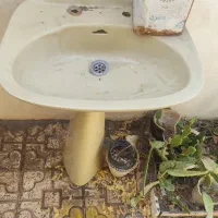 روشویی کوچک و قدیمی سالم|لوازم سرویس بهداشتی|فولادشهر, A4|دیوار