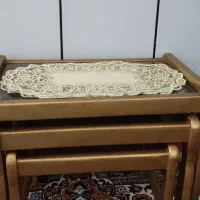 مبل ۸ نفره سلطنتی به علاوه ۳ میز عسلی و میز بزرگ|مبلمان خانگی و میز عسلی|الیگودرز, |دیوار