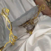 4تیکه برنجی|ظروف سرو و پذیرایی|باسمنج, |دیوار