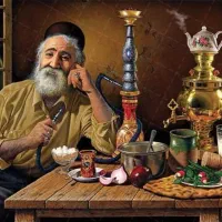 کارگر قهوه خانه وسط کار حرفه‌ای
