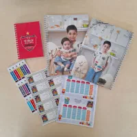 برچسب کتاب ،دفتر،مداد ، هفتگی و شکلات