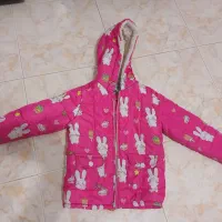 کاپشن دخترانه مناسب ۶تا۷سال سالم وتمیز