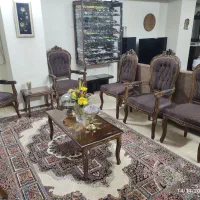 مبلمان خانگی ۸ نفره به همراه میز غذا خوری|مبلمان خانگی و میز عسلی|کرج, کرج نو|دیوار