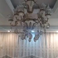 لوستر پنج شاخه برنجی