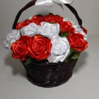 گل ارایی پول وگل روبانی موندگار|گل مصنوعی|رامشیر, |دیوار