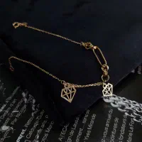 دستبند طلا نو طرح الماس