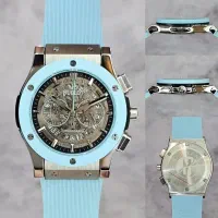 ساعت مچی هابلو مدل big bang sky blue