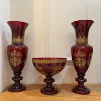 ست سه تکه میوه خوری و گلدان