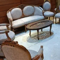 مبلمان استیل عینکی سه گل رز ( فرحی)