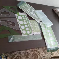 پرگار و اتود و شابلون معماری