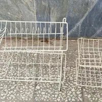سبد سیب زمینی و پیاز نو و دو آبچکان ظروف و فنجان|آب‌چکان و نظم‌دهنده ظروف|آران و بیدگل, |دیوار