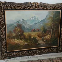 فروش تابلو با قاب طلایی برجسته