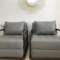 دوعددکاناپه تک نفره برندهوم دیزاین نونصف قیمت خرید|مبلمان خانگی و میز عسلی|تهران, جمال‌زاده|دیوار