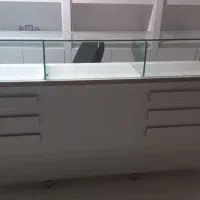 میز پیشخوان وقفسه وکمددودر ام دی اف درحدنو|فروشگاه و مغازه|بابلسر, |دیوار