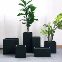 گلدان فایبر فلاور باکس روف گاردن گل درخت ابنما باغ