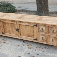 میز تلویزیون،کنسول،تمام چوب،کار دست