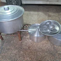 فروش 3 عدد دیگ بزرگ و کوچک نذری