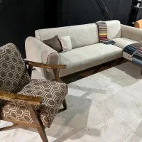 مبل ال سبز و کرم