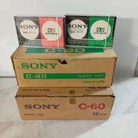 نوار کاست خام سونی دهه پنجاه اصل ژاپن آکبند