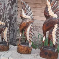 مجسمه مرغ ماهی خوار  سه تایی