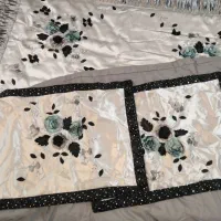 روتختی دو نفره ساتن نقره ایی|سرویس روتختی|مشهد, ولیعصر (شهرک غرب)|دیوار