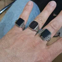 انگشتر نقره عتیقه عقیق خارجی