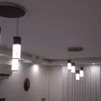 لوستر کریستال بدنه مشکی مات شیک و فانتزی 1800 تومن