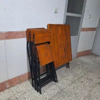 صندلی تا شو به همراه میز چوب روس